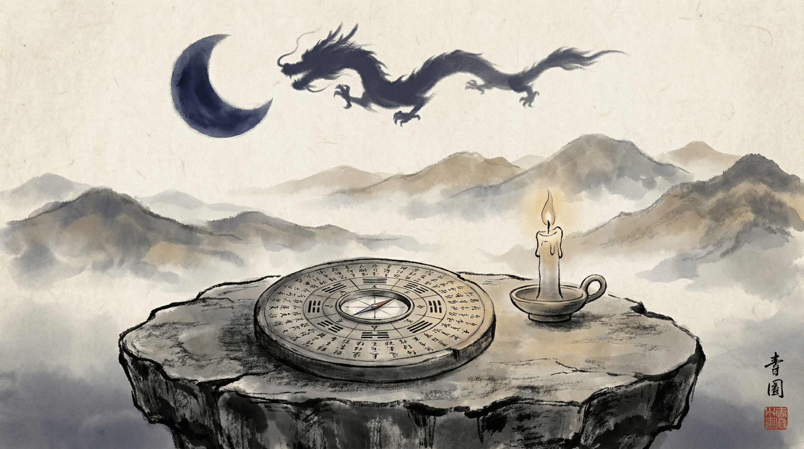 Master Killing Days — Feng Shui Kompass ruht unter dem Mondknoten