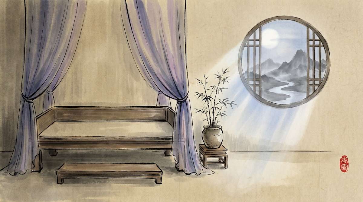 Feng Shui Schlafzimmer — 7 Tipps für Bett, Farben & Spiegel