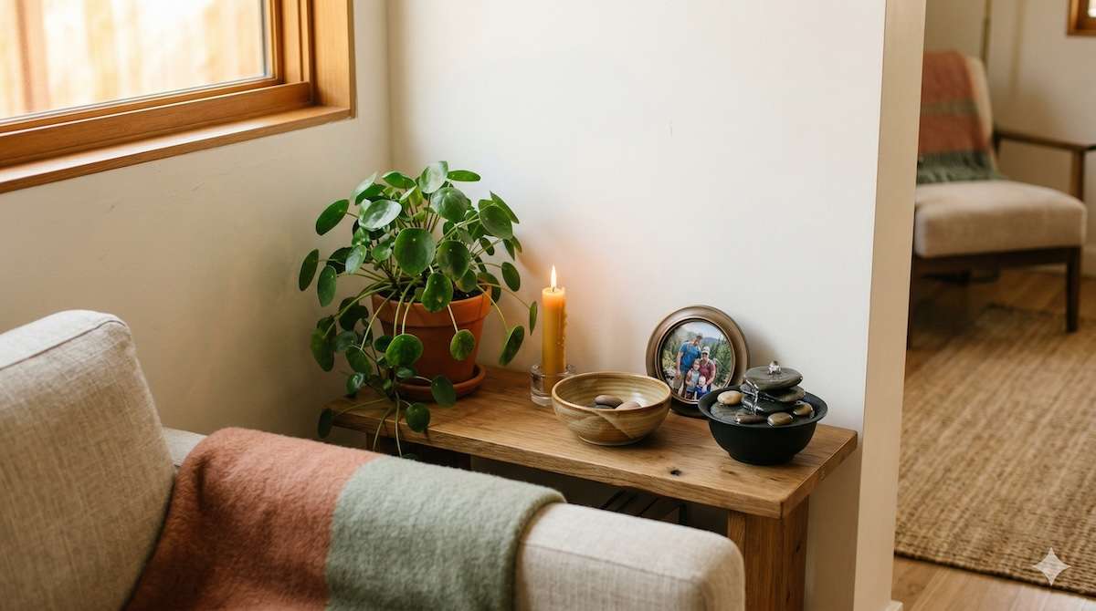 Bagua-Zonen aktivieren — die fünf Elemente in einer harmonischen Ecke